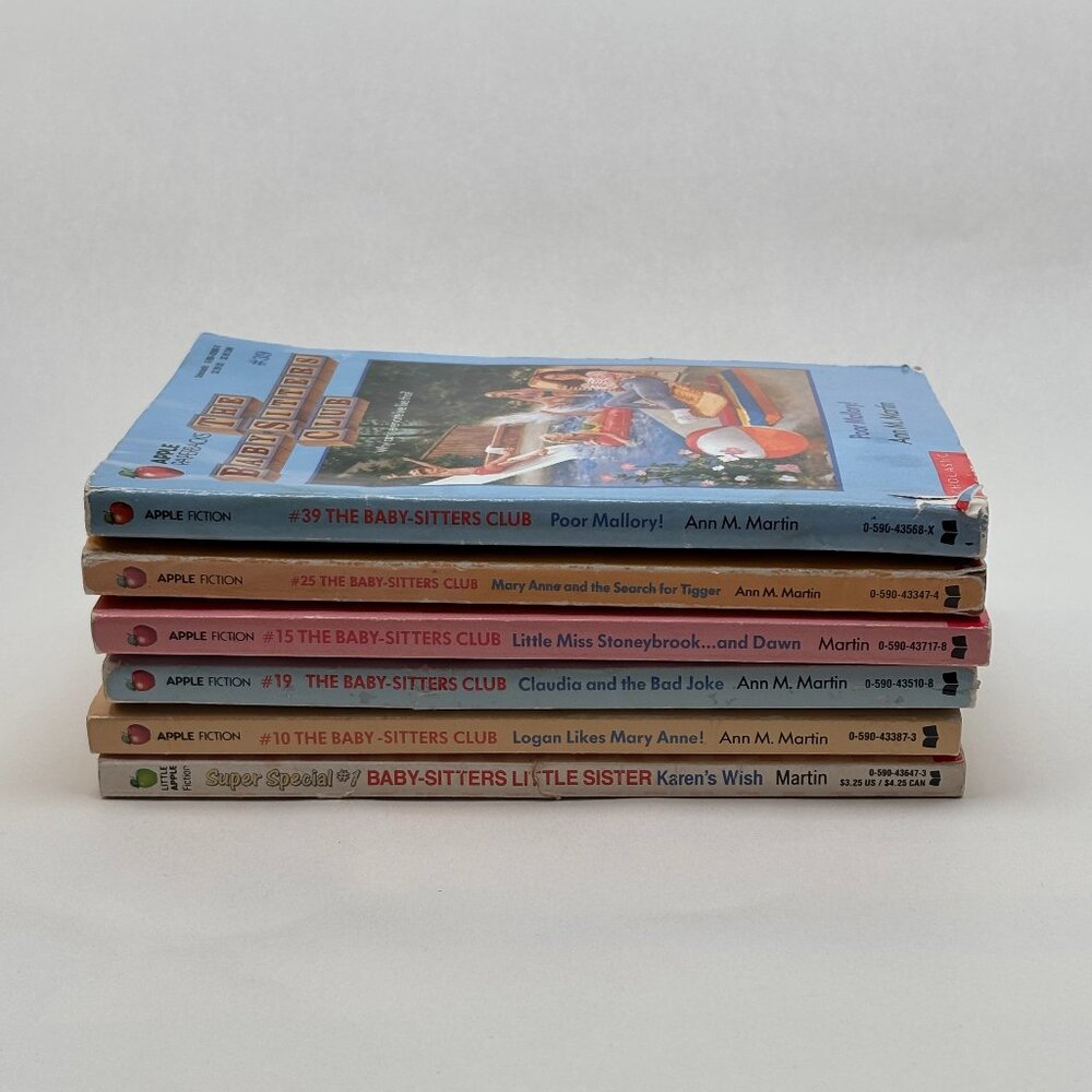 VTG Babysitters Club Bundle (6) - #10,15, 19, 25, 39, S.S.#1